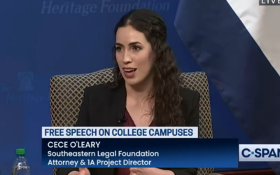 Watch: SLF’s Cece O’Leary joins panel to discuss free speech on college campuses